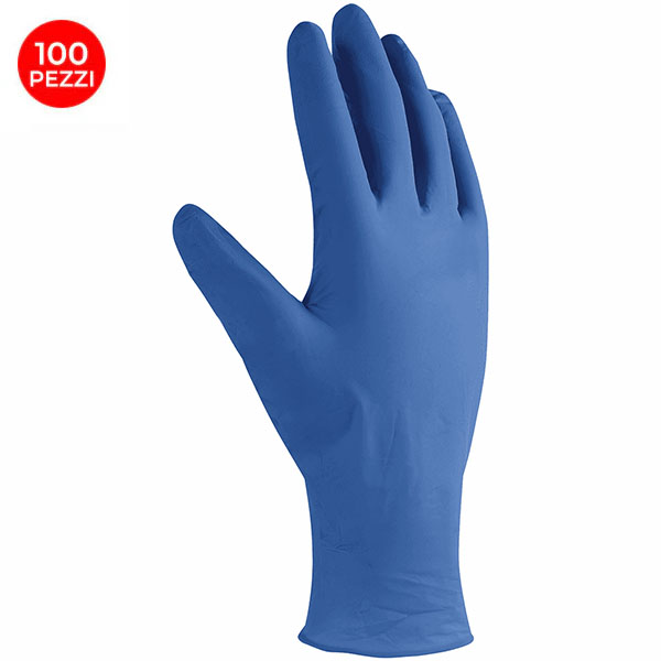 U-POWER Guanti ONE Shot Azul in Nitrile Colore BLU CONF.DA PZ.100